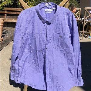 Purple checked dress shirt